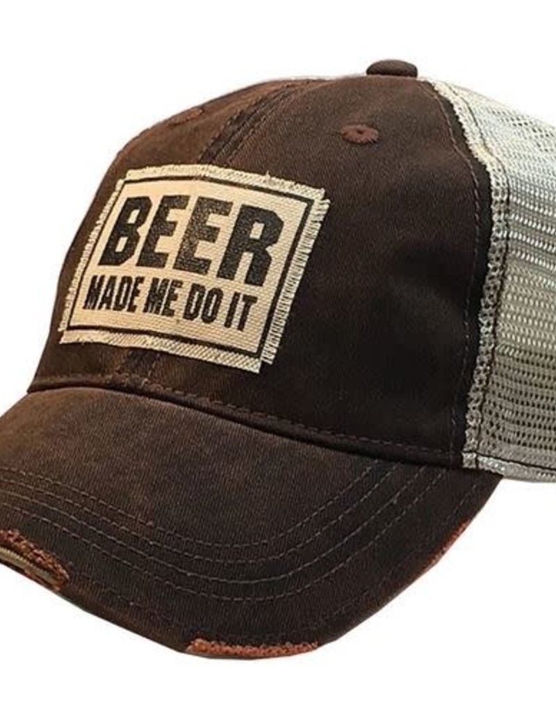 BEER MADE ME DO IT- BLK DISTRESSED