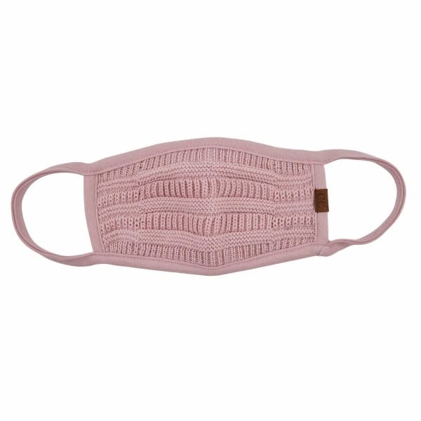 C.C BEANIES KNIT FALL WINTER C.C FACE MASK-ROSE C.C BEANIES KNIT FALL WINTER C.C FACE MASK-ROSE