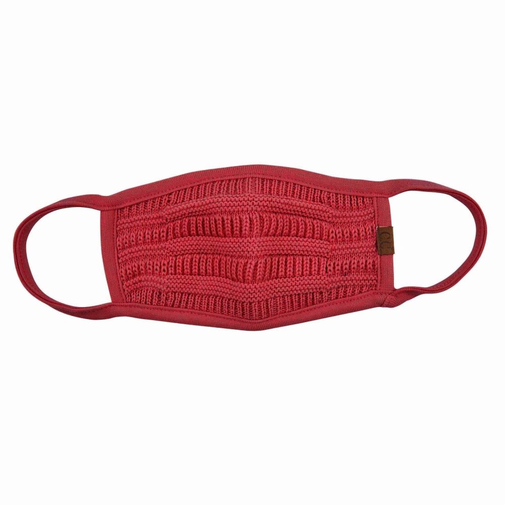 C.C BEANIES KNIT FALL WINTER C.C FACE MASK-RED C.C BEANIES KNIT FALL WINTER C.C FACE MASK-RED