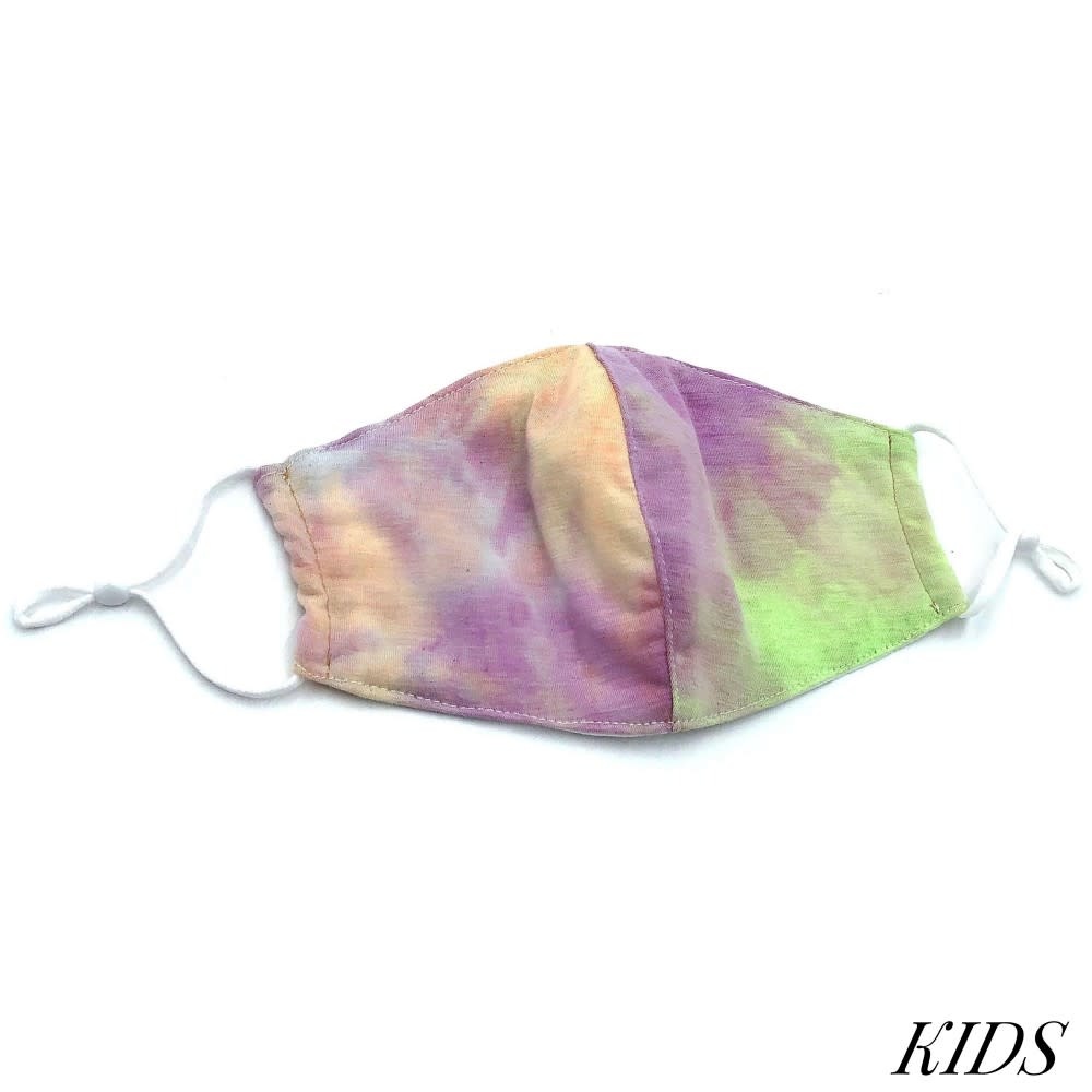 KIDS TIE DYE FACE MASK- ORANGE KIDS TIE DYE FACE MASK- ORANGE