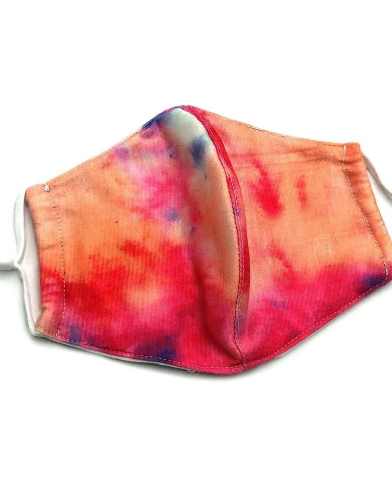 KIDS TIE DYE FACE MASK- PINK