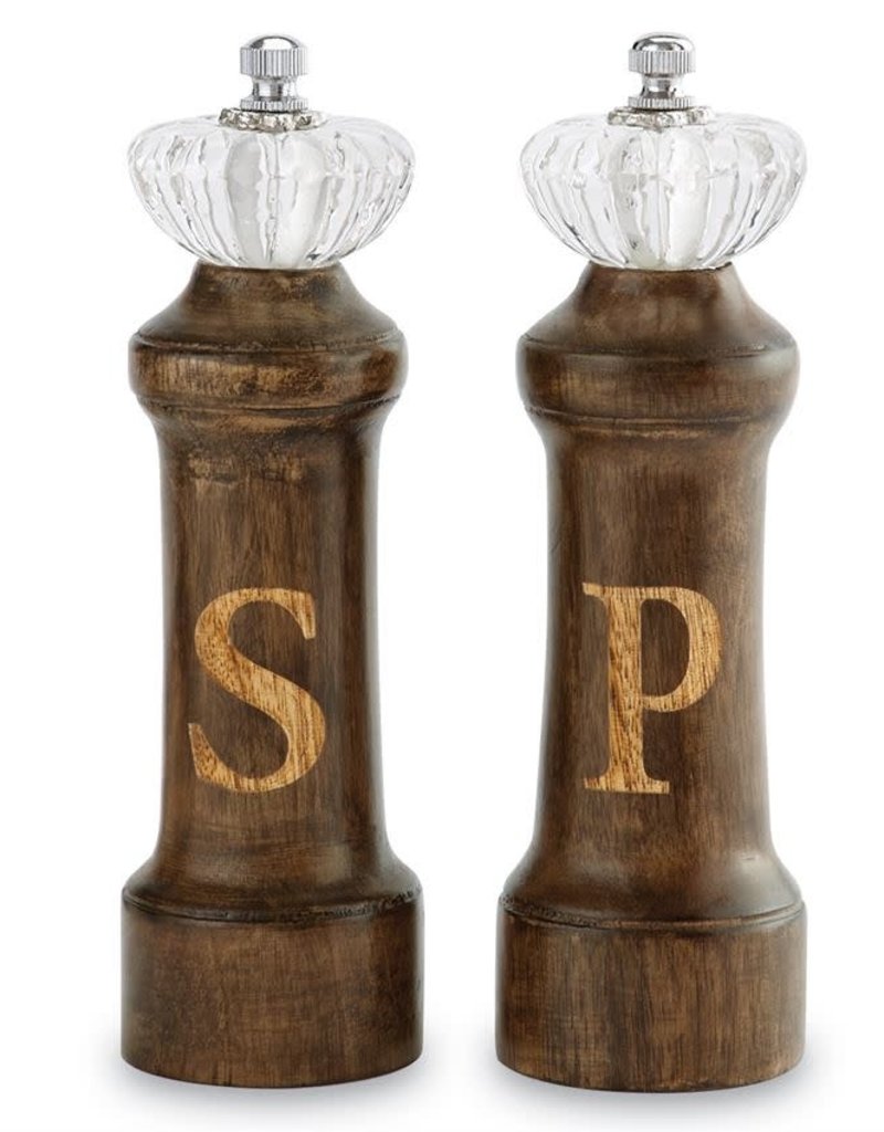 MUD PIE DOOR KNOB SALT & PEPPER GRINDER SET