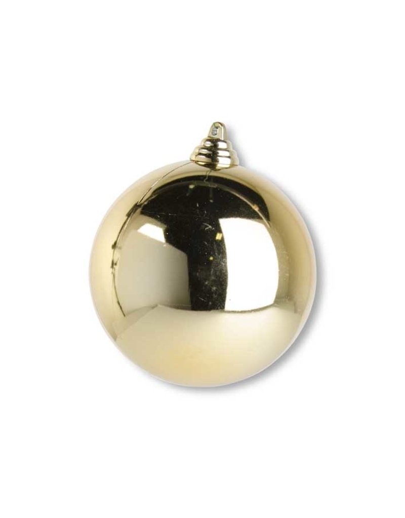 4.5 INCH GOLD SHINY SHATTERPROOF ROUND ORNAMENT