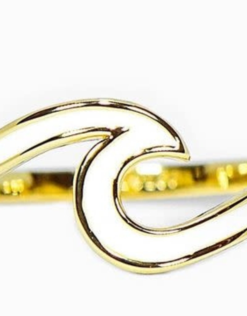 PURAVIDA ENAMELED WAVE RING-GOLD