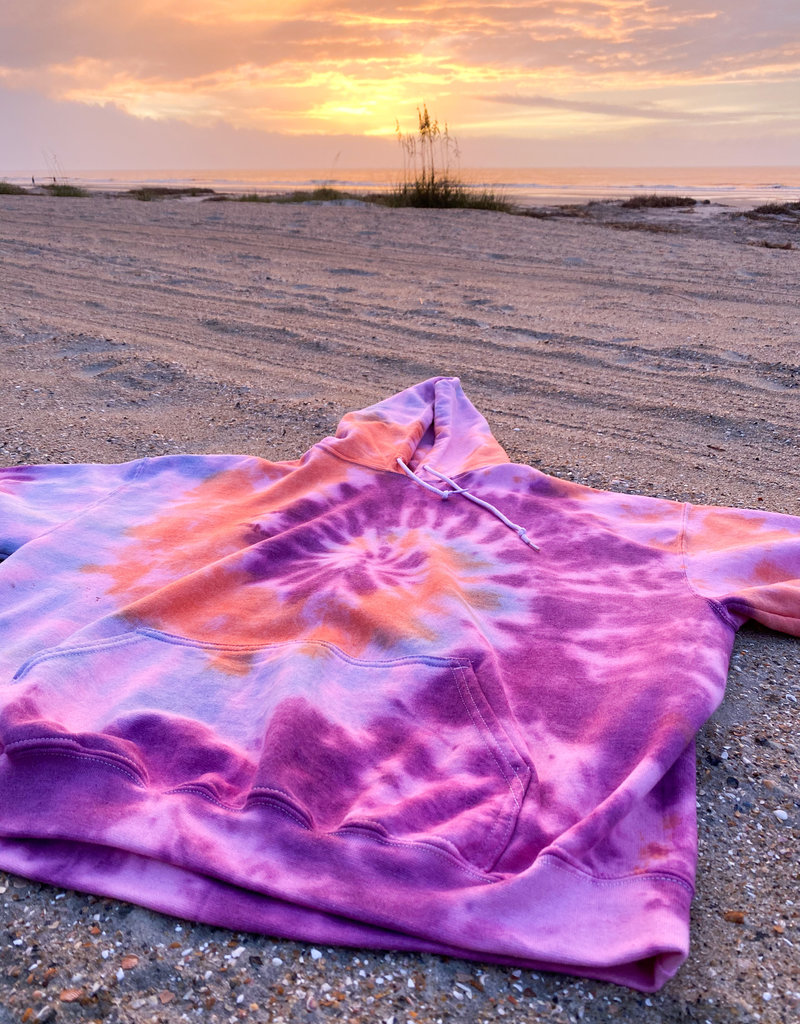HALEY ROSE Ocean Sunrise Tie-Dye Hoodie