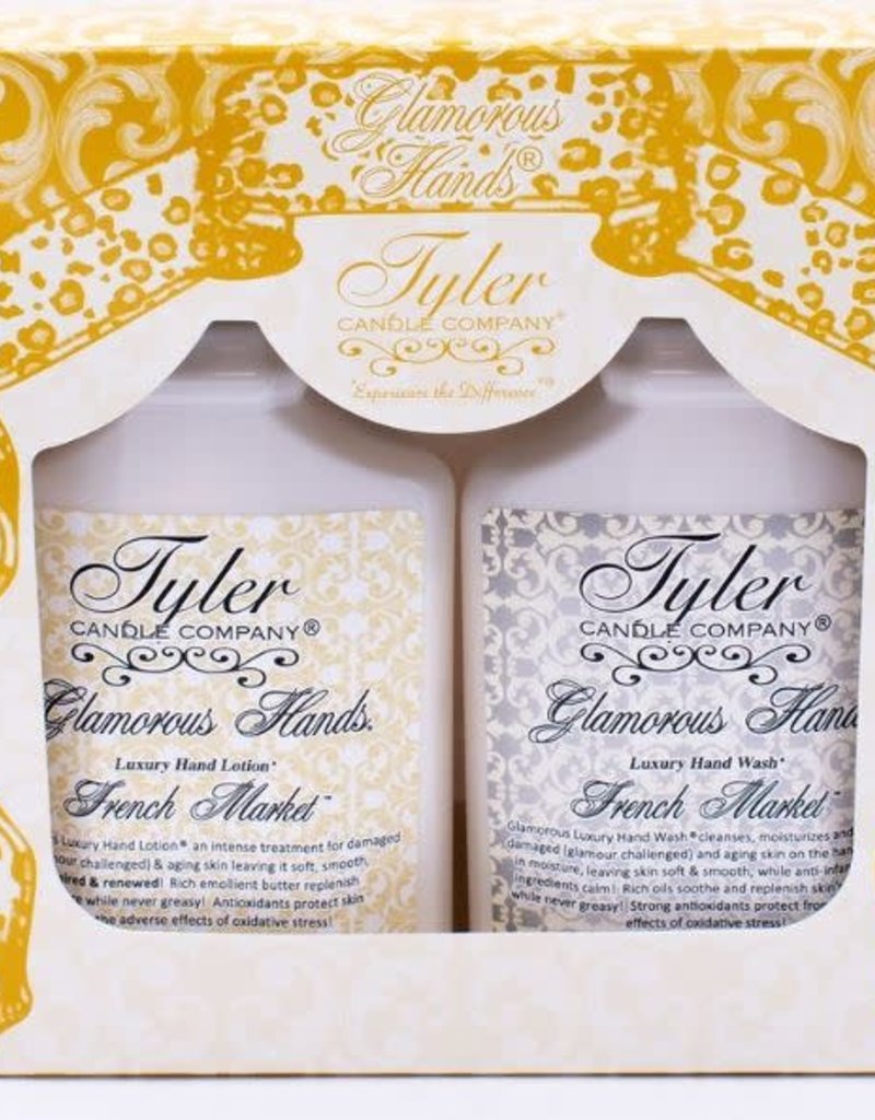 TYLER CANDLES GLAMOUROUS HANDS GIFT SET- FRENCH MARKET