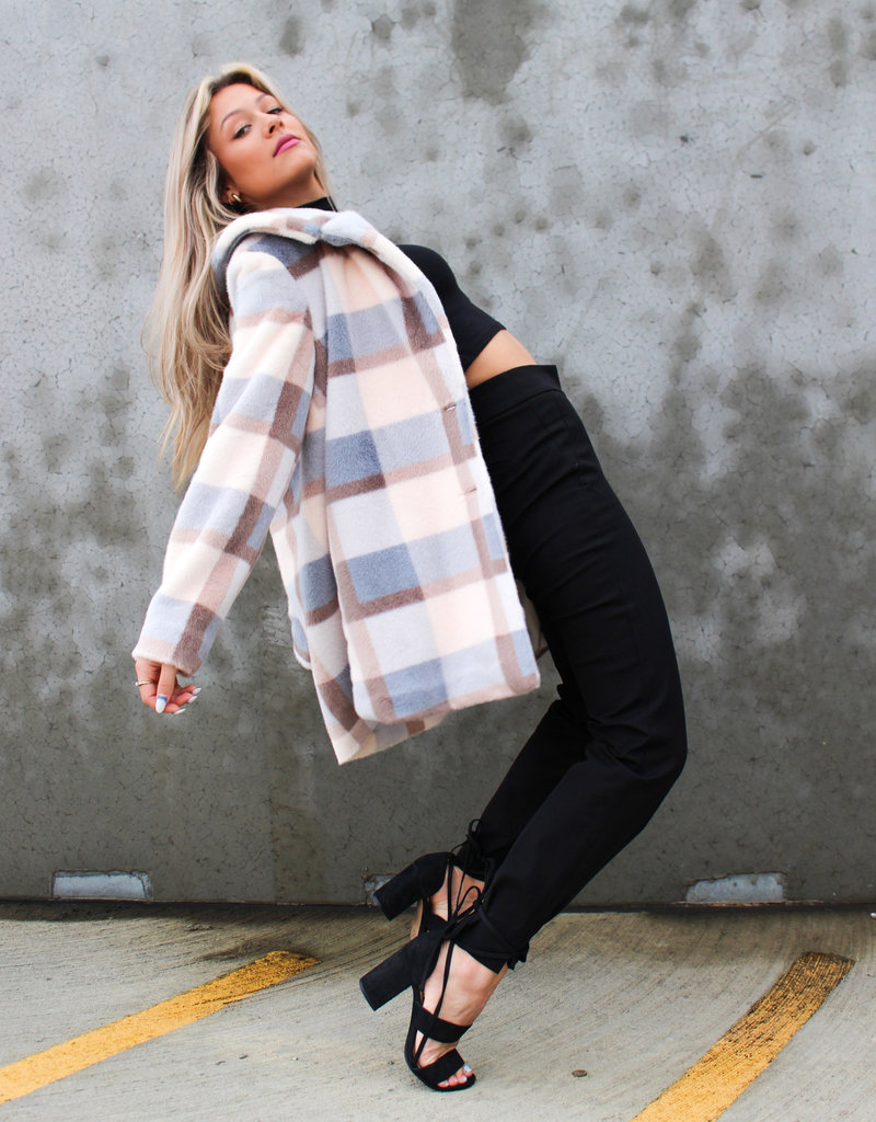 Z SUPPLY CARMEN PLAID COAT