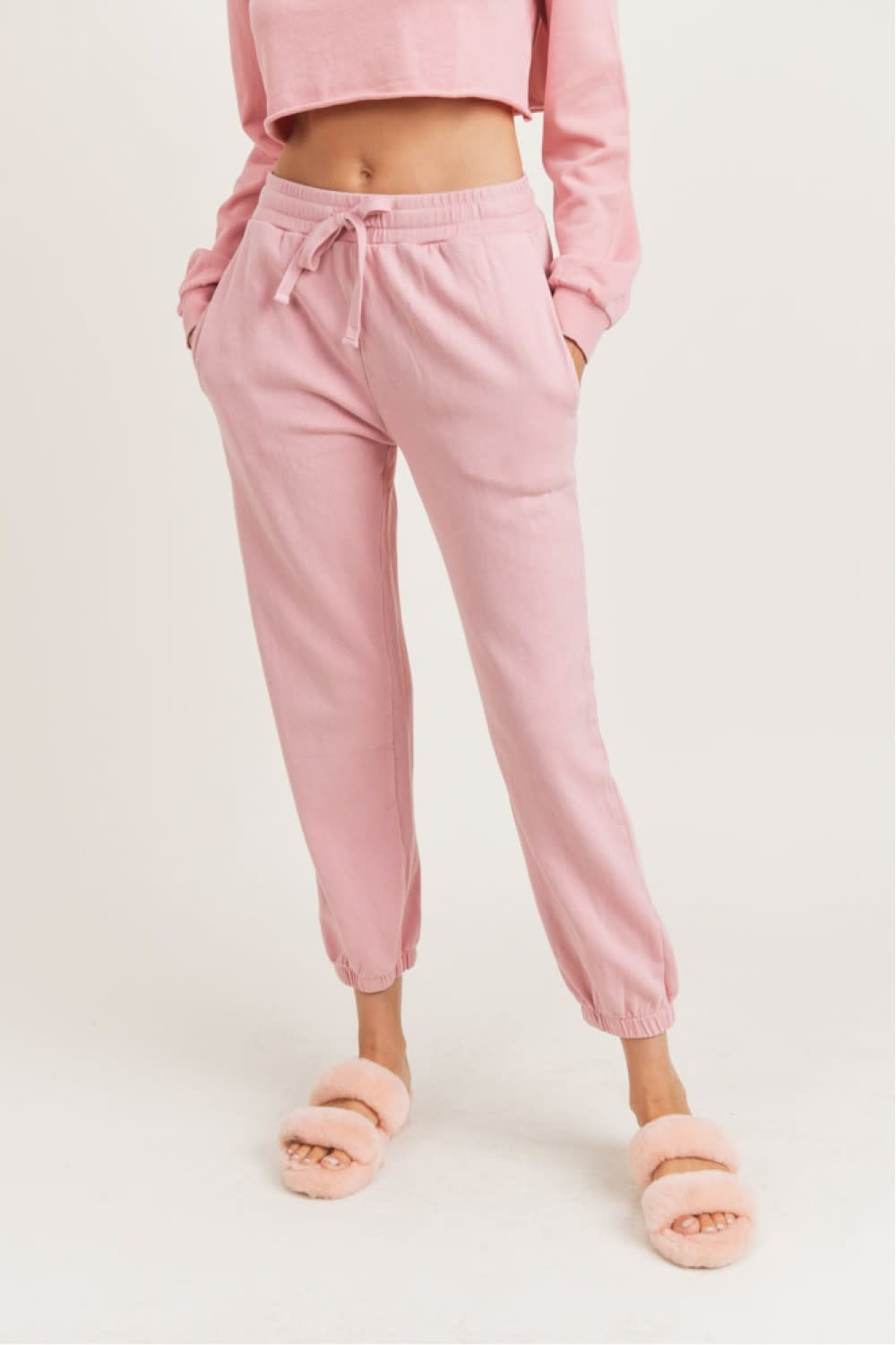 MONO B SUNDAY MORNING JOGGERS - ROSE MONO B SUNDAY MORNING JOGGERS - ROSE