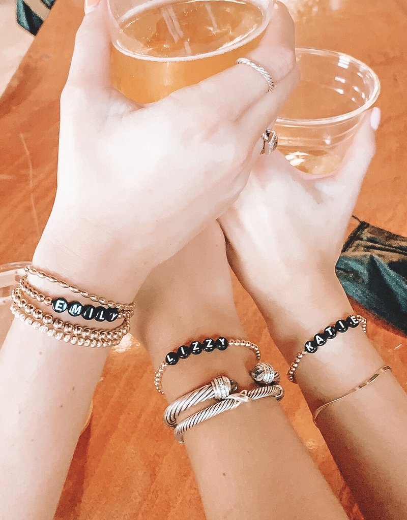 HALEY ROSE CUSTOM ALPHABET STRETCH BRACELET