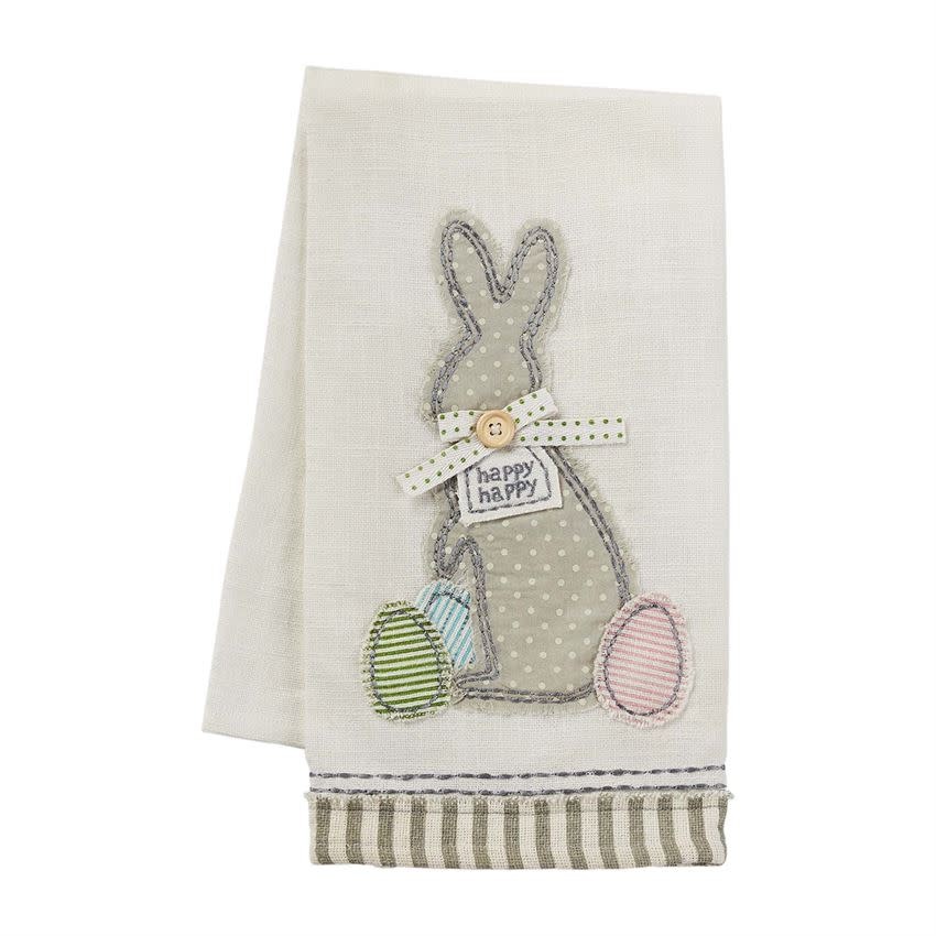 MUD PIE EASTER APPLIQUE TOWELS