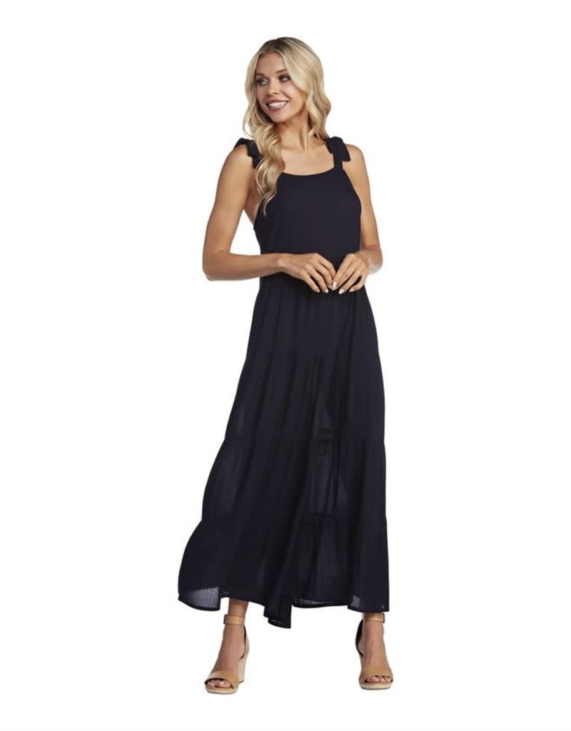 MUD PIE NAVY MIMI TIERED MAXI DRESS