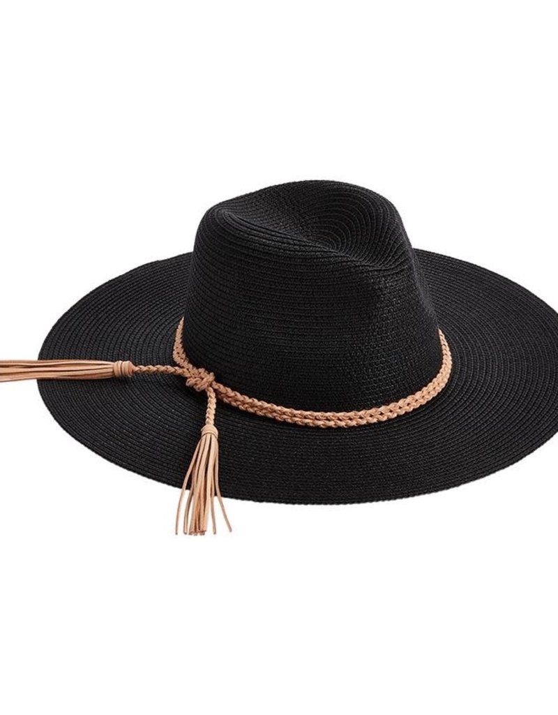 MUD PIE BRAIDED TASSEL FEDORAS
