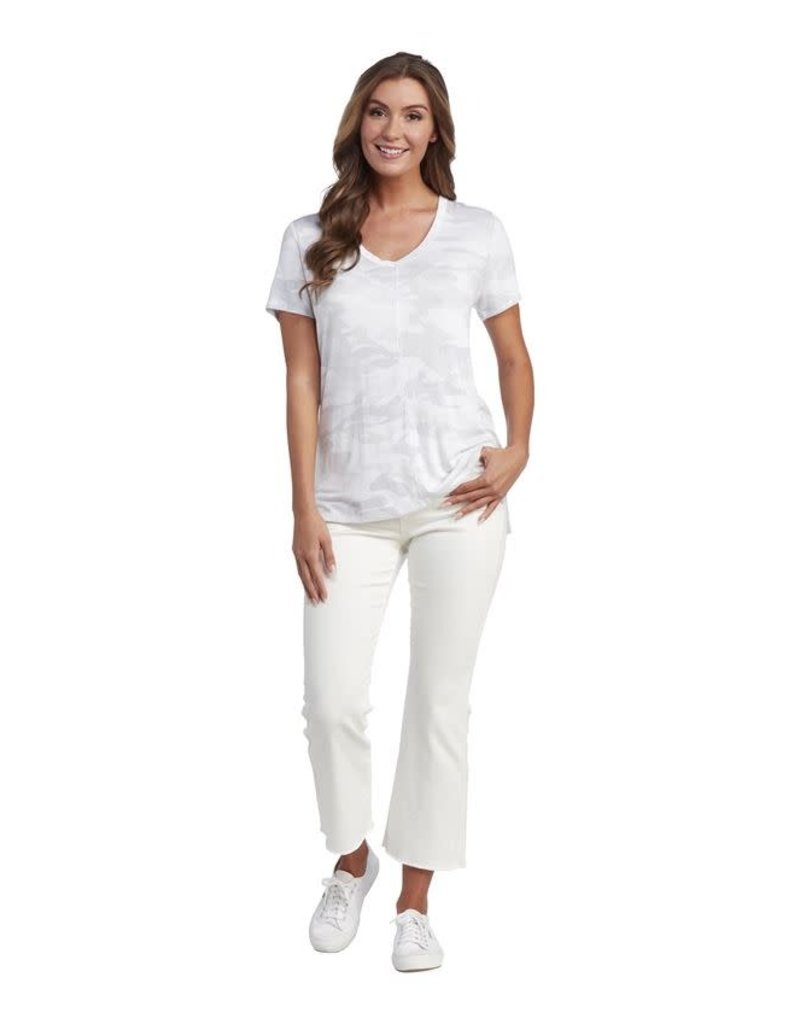 MUD PIE CARSON TEE- WHITE CAMO