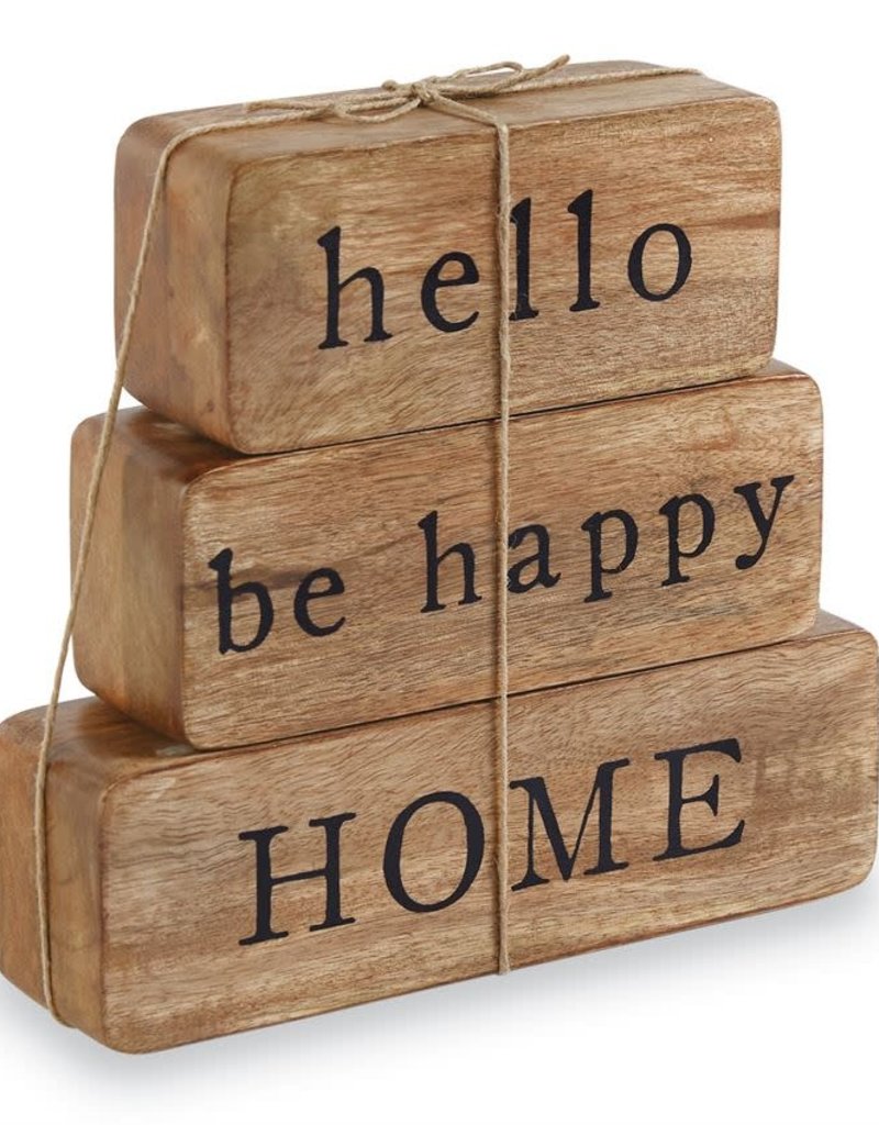 MUD PIE HAPPY HOME BLOCK SET