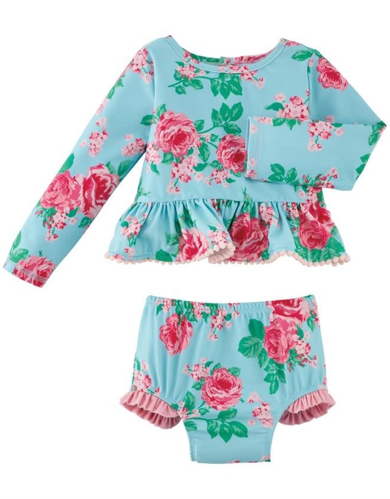 MUD PIE ROSE RASHGUARD SET