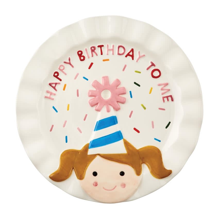 MUD PIE BIRTHDAY GIRL CANDLE PLATE