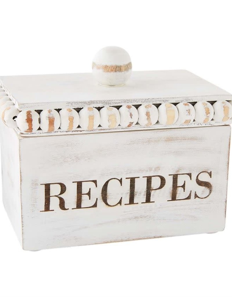 MUD PIE BEADED RECIPE BOX SET