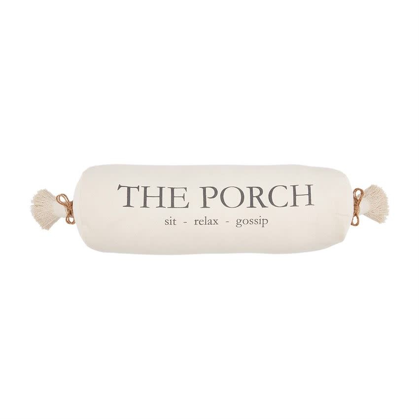 MUD PIE THE PORCH BOLSTER PILLOW MUD PIE THE PORCH BOLSTER PILLOW