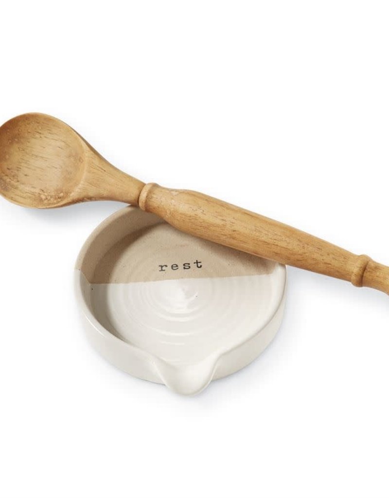 MUD PIE STONEWARE SPOON REST SET