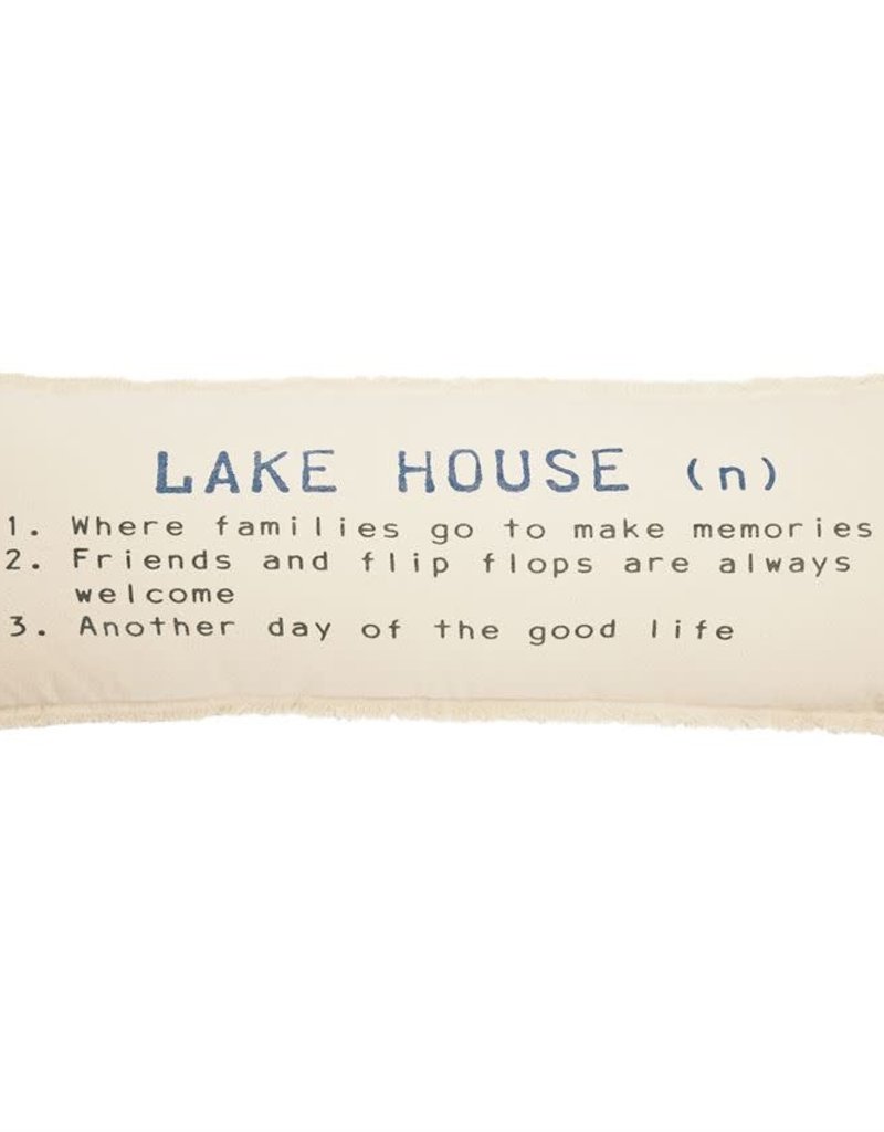 MUD PIE LAKE HOUSE DEFINITION PILLOW