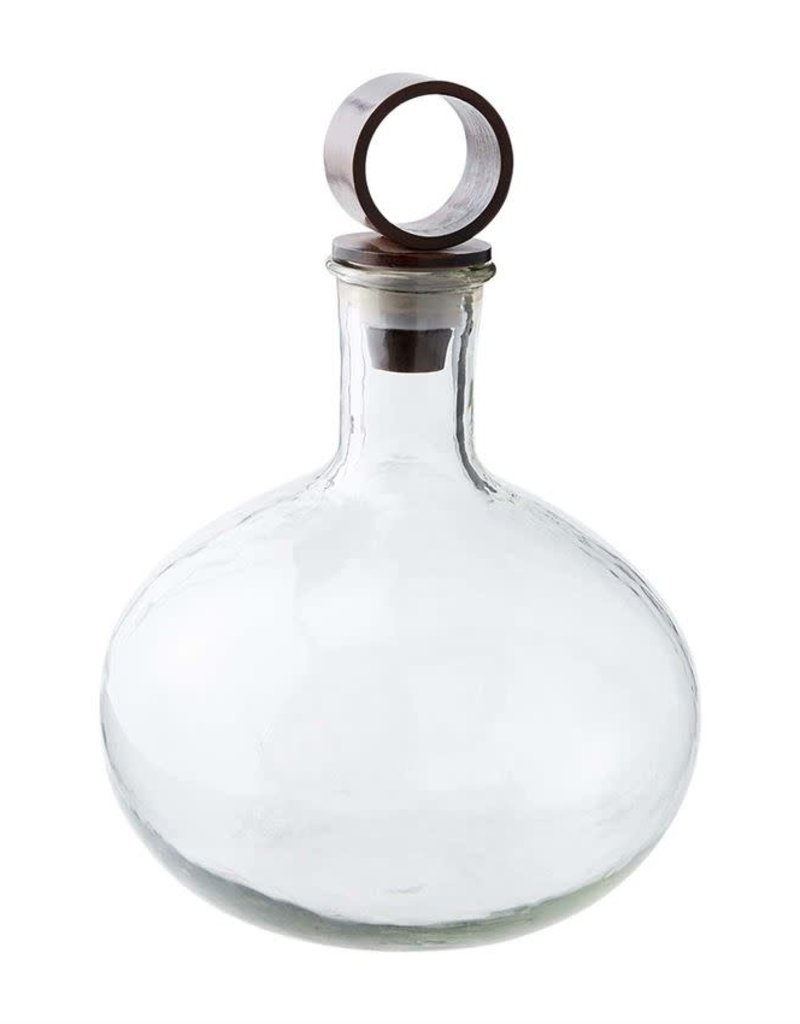 MUD PIE GLASS DECANTER