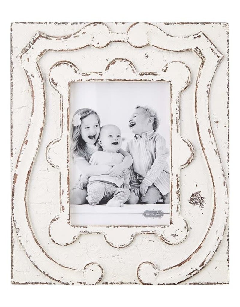 MUD PIE ANTIQUED CREST FRAMES