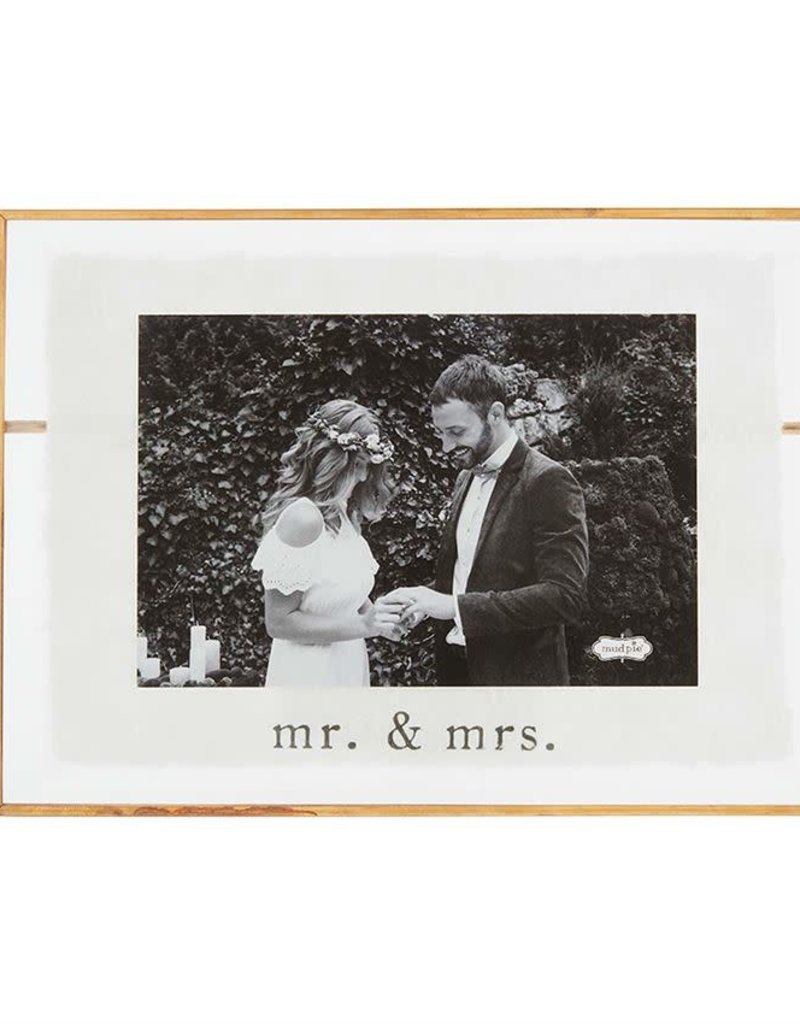MUD PIE SMALL MR & MRS GLASS FRAME