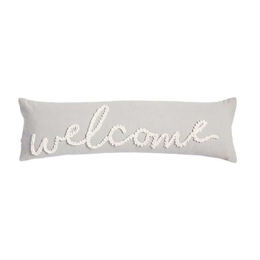 MUD PIE WELCOME KNOT PILLOW MUD PIE WELCOME KNOT PILLOW