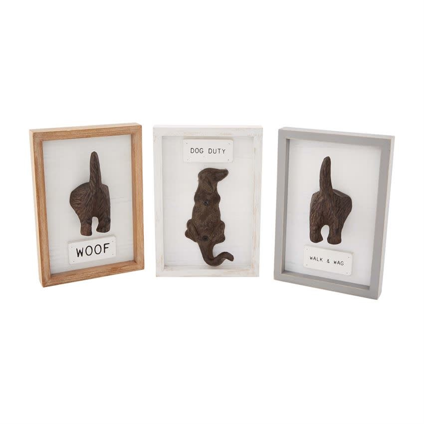 MUD PIE SHADOW BOX DOG HOOKS