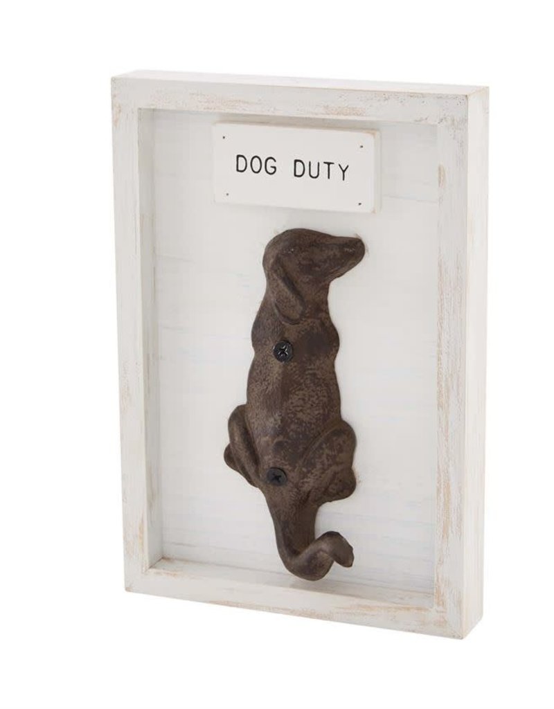 MUD PIE SHADOW BOX DOG HOOKS