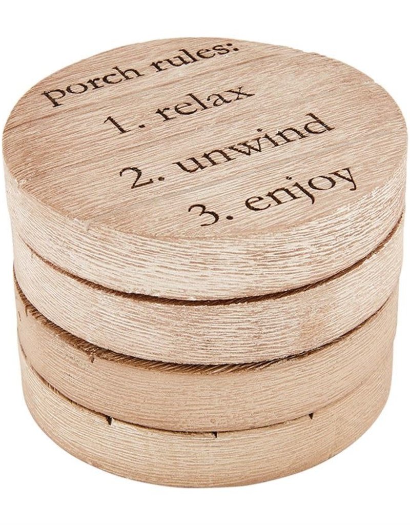 MUD PIE PORCH COASTER SET