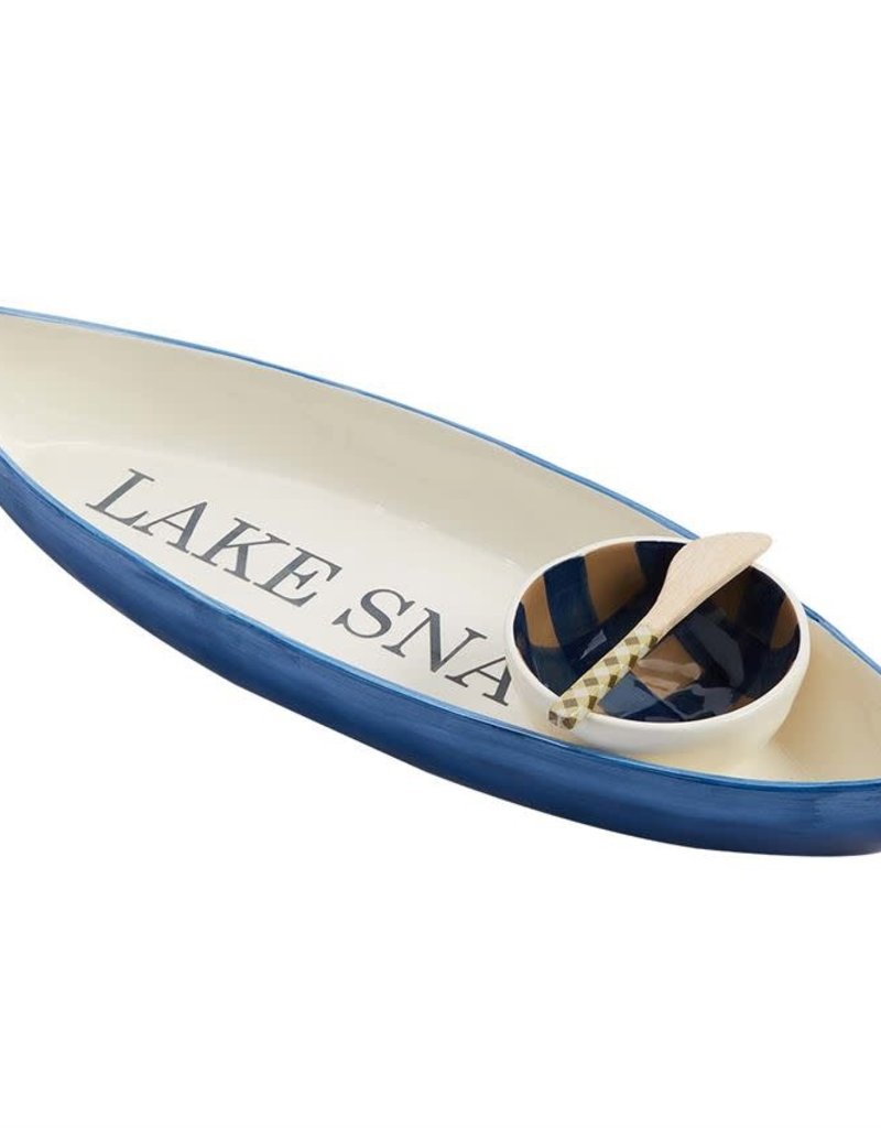 MUD PIE CANOE CHIP & DIP SET