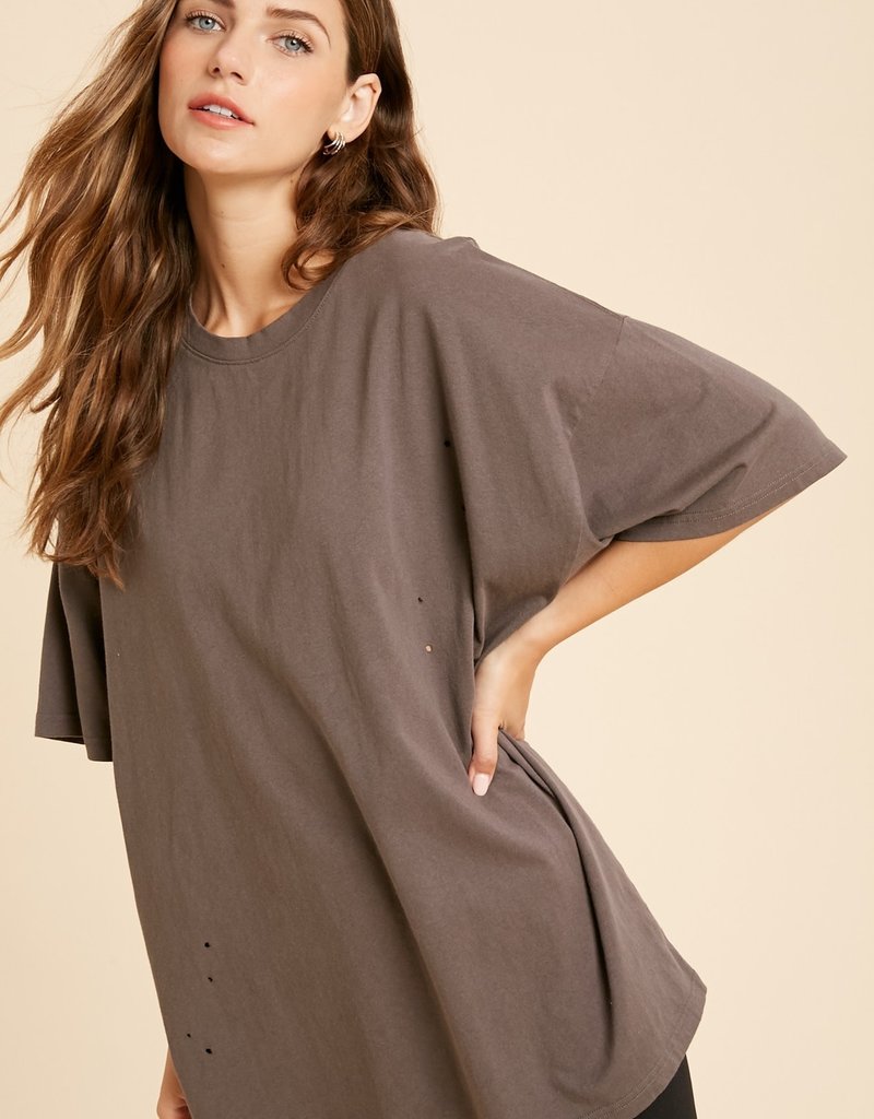 MARLEY DISTRESSED TOP