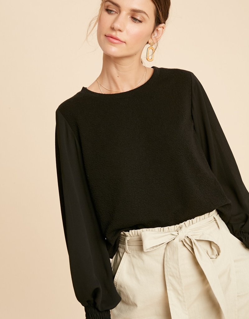 THE ISABELLA CHIFFON PUFF SLEEVE BLOUSE