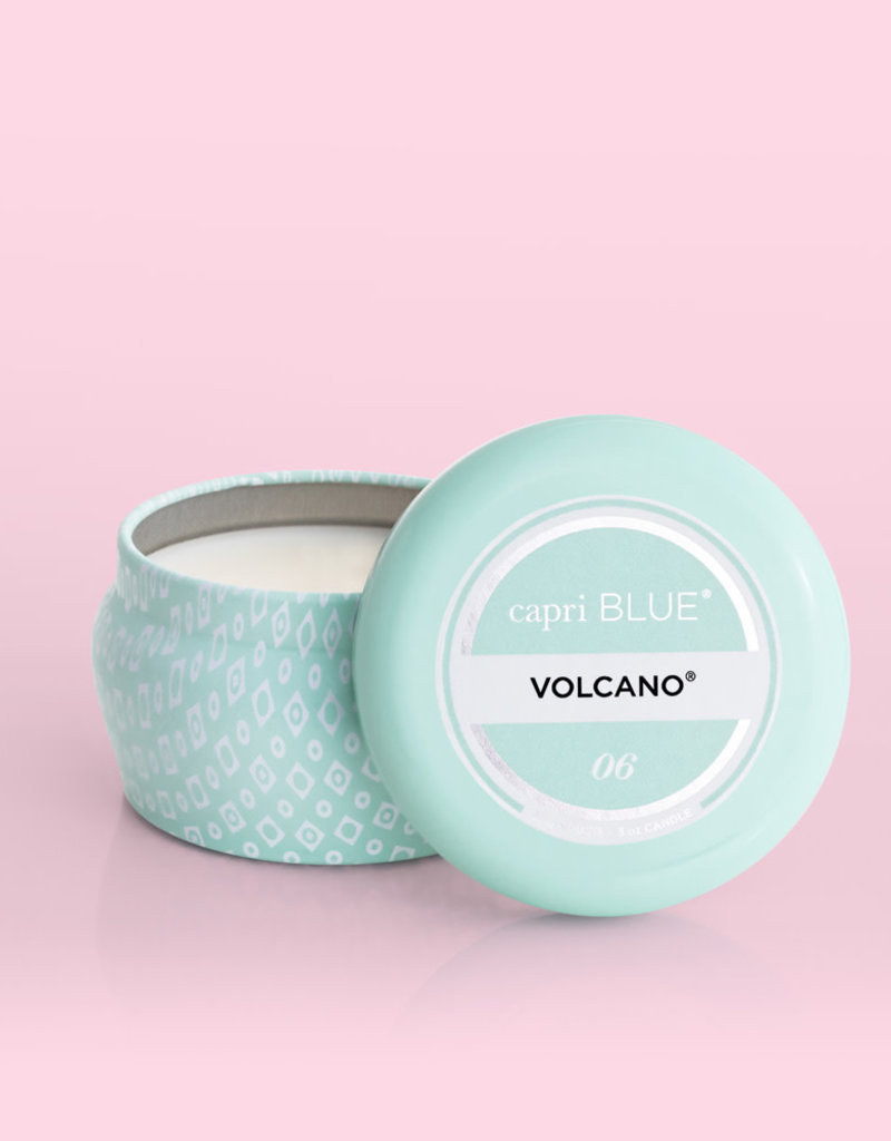 CAPRI BLUE 3 OZ VOLCANO PRINTED MINI TIN