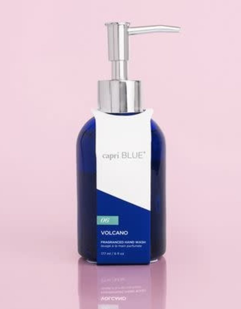 CAPRI BLUE 6 OZ GLASS HAND SOAP