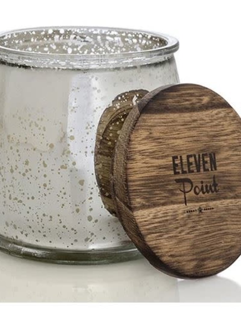 ELEVEN POINT CANDLES MERCURY BARREL CANDLE-SILVER