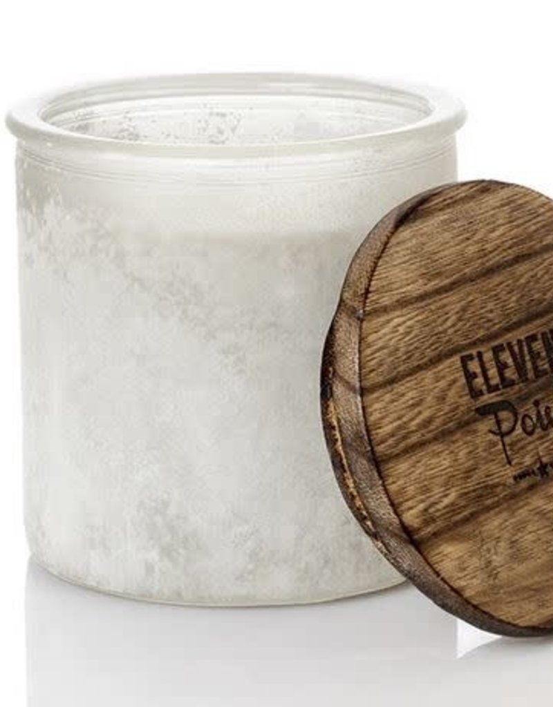 ELEVEN POINT CANDLES RIVER ROCK CANDLE-WHITE