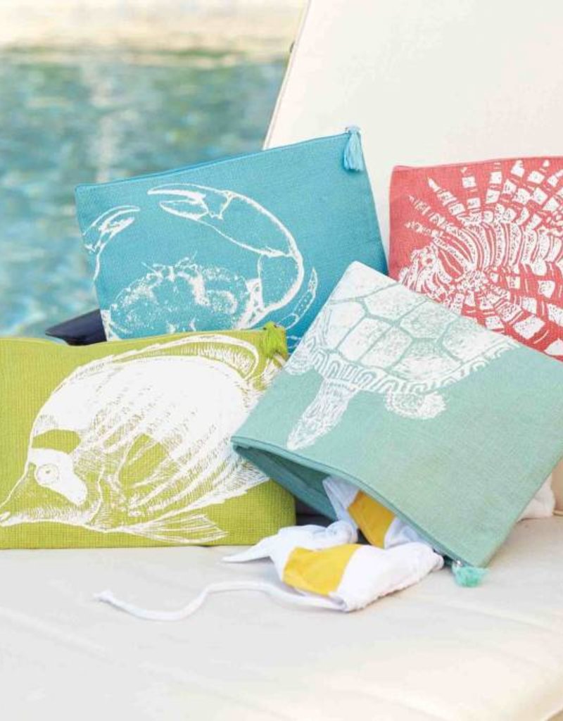 MUD PIE MUDPIE ATLANTIS SMALL TOTE/BIKINI CASE