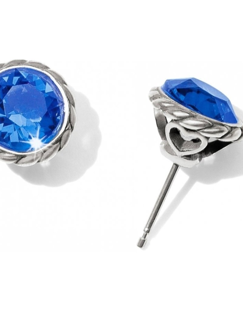 BRIGHTON SAPPHIRE IRIS STUD EARRING