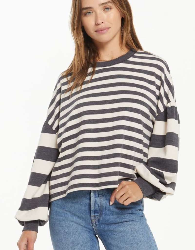 Z SUPPLY TEMPEST STRIPE SWEATSHIRT