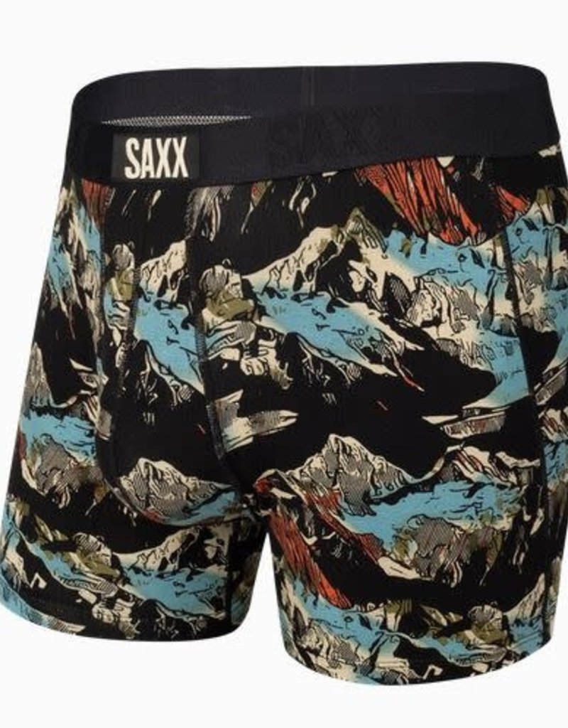 SAXX ULTRA BOXER BRIEF - BLACK MOUNTAINSCAPE