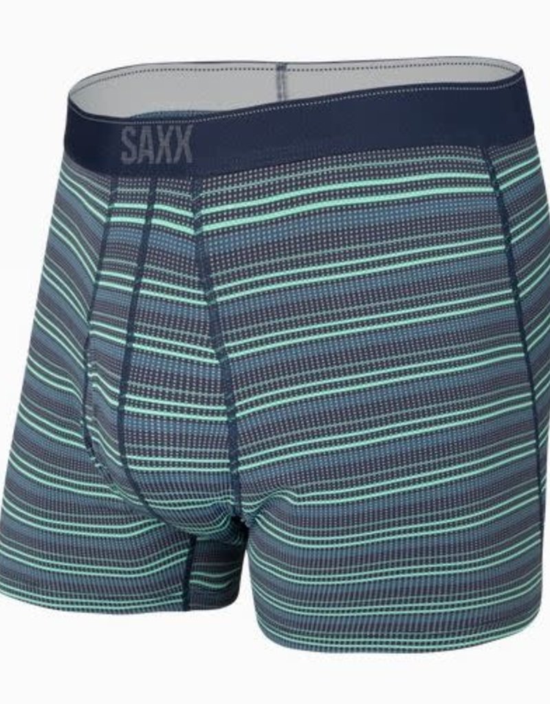 SAXX QUEST BOXER BRIEF-GREEN SUNRISE STRIPE