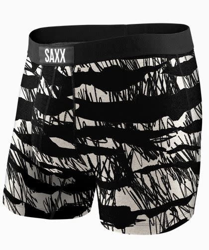 SAXX VIBE BOXER BRIEF- BLACK SHRED SAXX VIBE BOXER BRIEF- BLACK SHRED