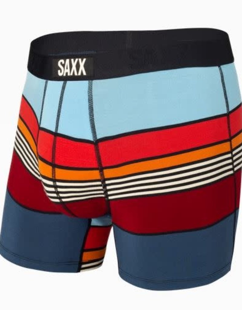 SAXX VIBE BOXER BRIEF- NAVY SUPER STRIPE