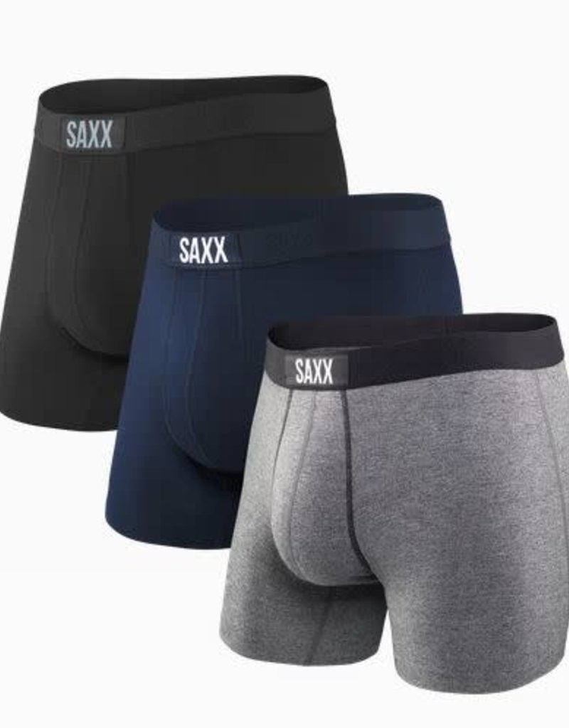 SAXX VIBE BOXER BRIEF 3 PK-BLUE/BLK/GRAY
