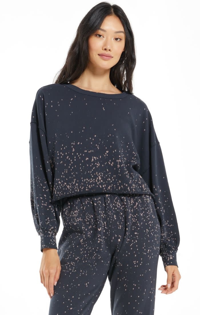 Z SUPPLY TEMPEST SPLATTER SWEATSHIRT Z SUPPLY TEMPEST SPLATTER SWEATSHIRT