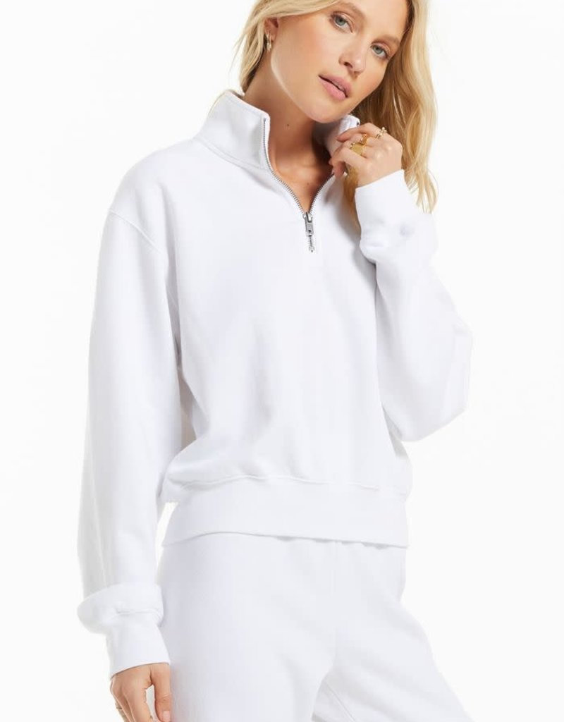 Z SUPPLY HALF ZIP SWEATSHIRT