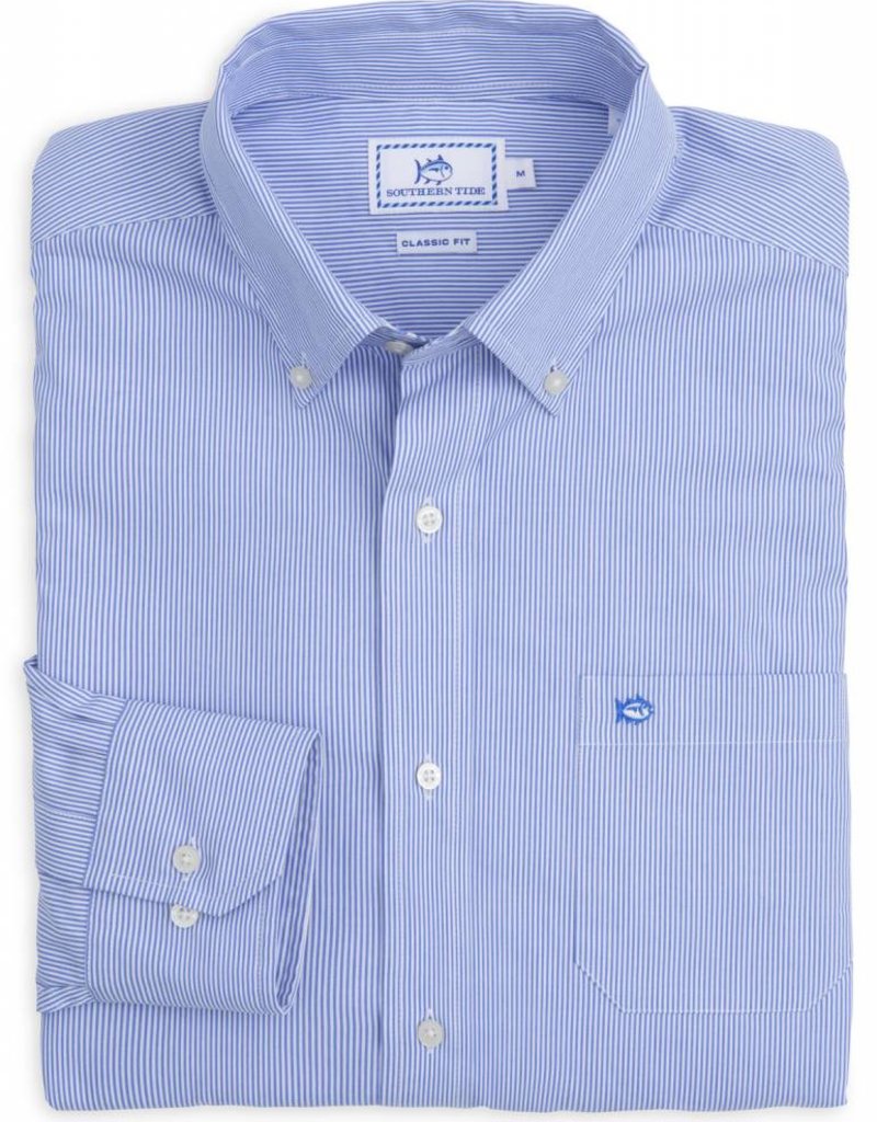SOUTHERN TIDE WEDGEWOOD STRIPE SPORT SHIRT