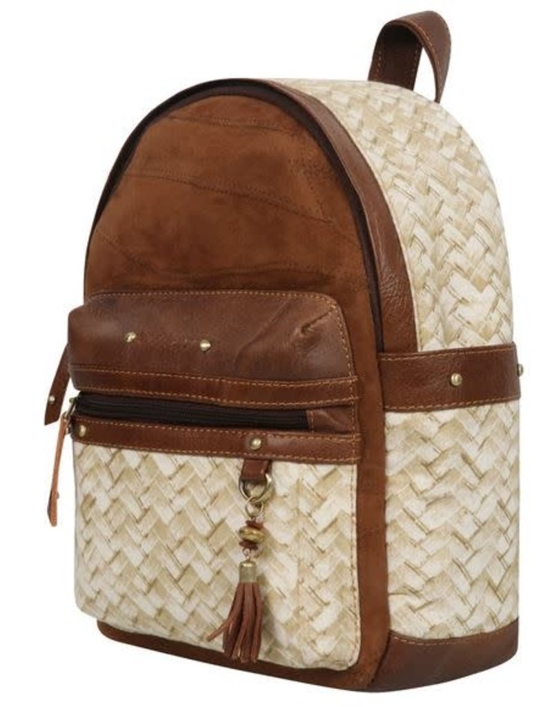 VAAN AND CO LACY BACKPACK-HERRINGBONE